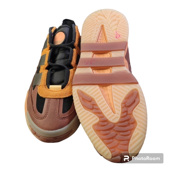 Adidas Originals Niteball Casual Sneakers Shoes Mens Sz 8.5 Copper Orange - Picture 3 of 5